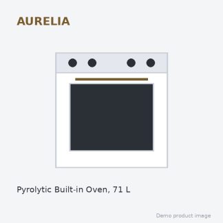 Aurelia Pyrolytic Built-in Oven, 71 L