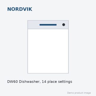 Nordvik DW60 Dishwasher, 14 place settings